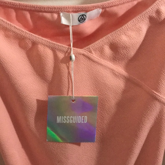 Peach misguided mini dress XS - Picture 3 of 4